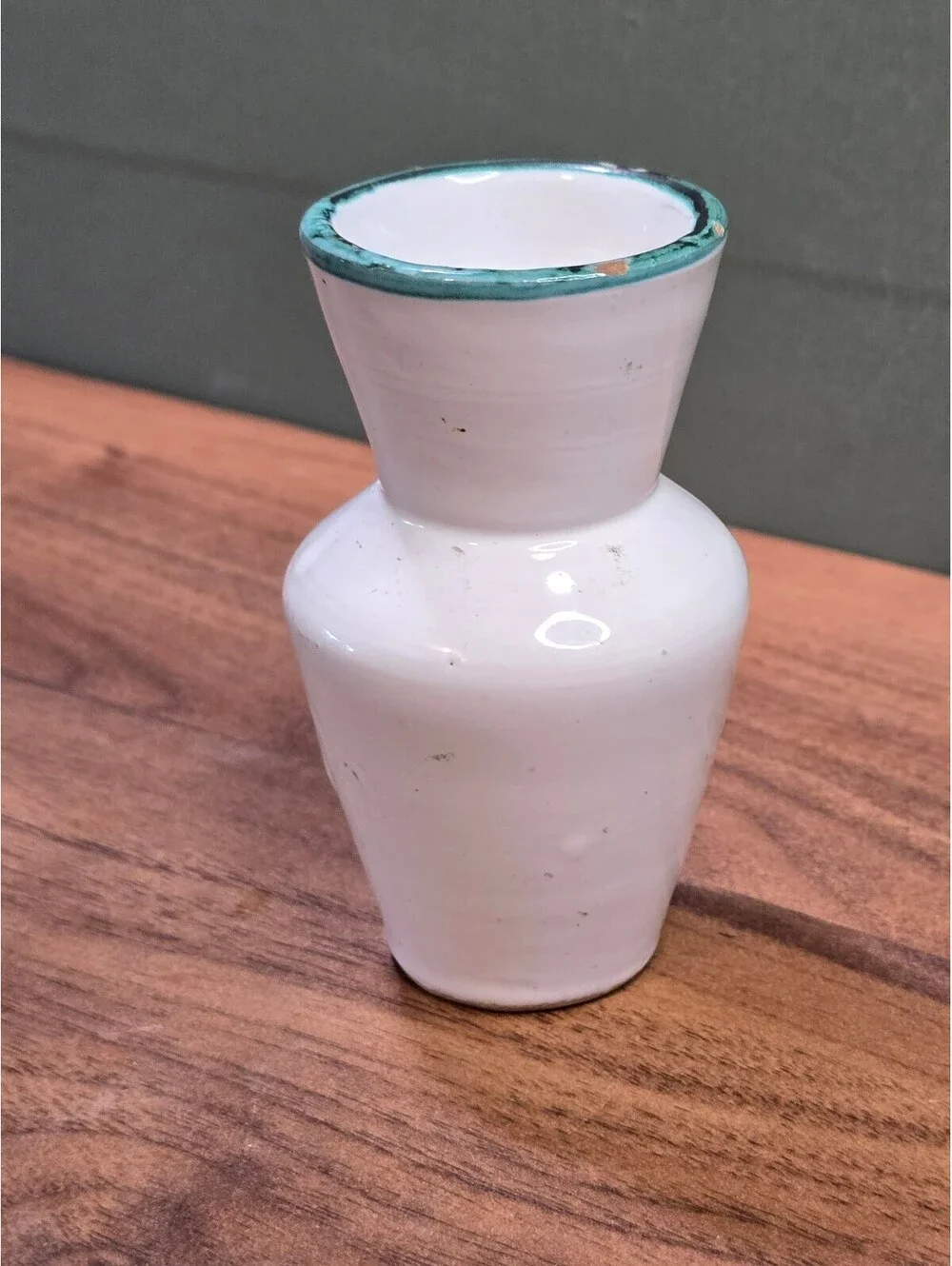 Vintage Italian Pottery Hand Painted Floral Miniature Bud Vase